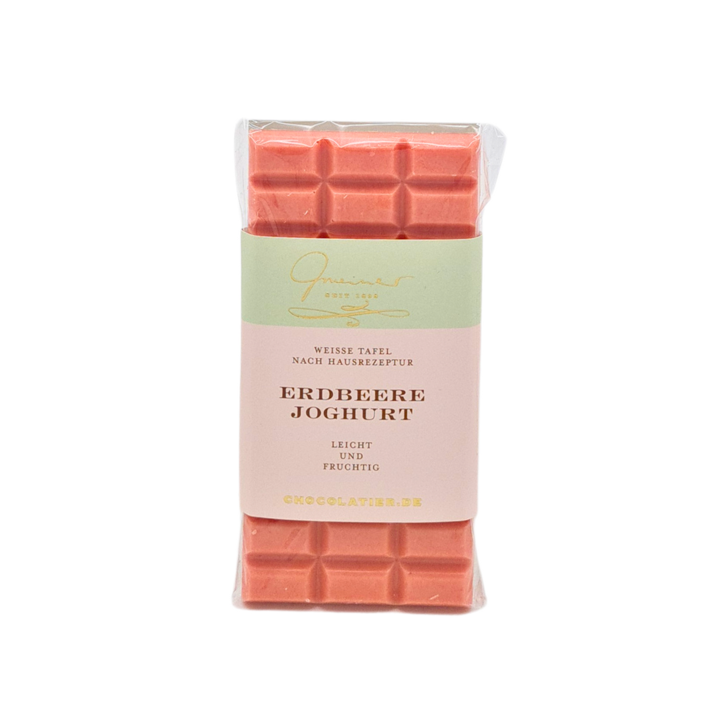 Weiße Schokolade "Erdbeere Joghurt" 1