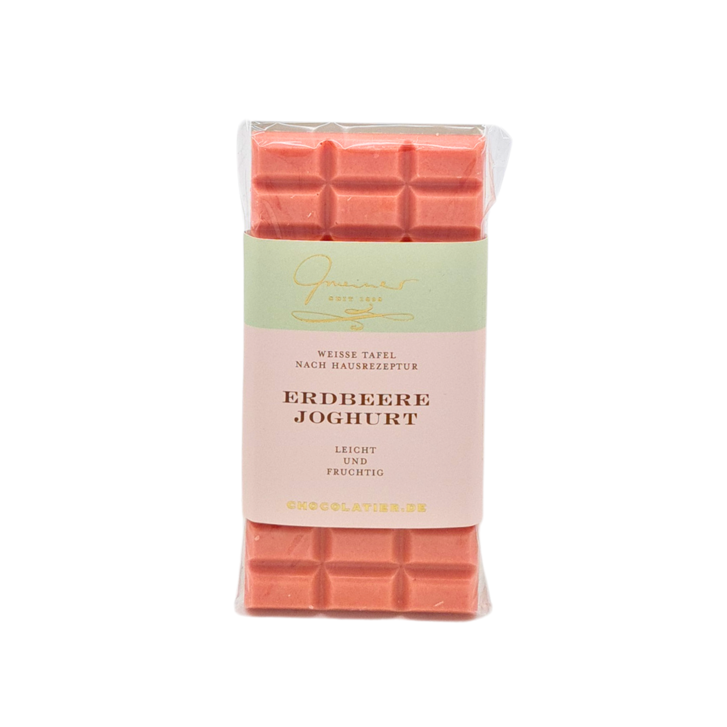 Weiße Schokolade "Erdbeere Joghurt" 1