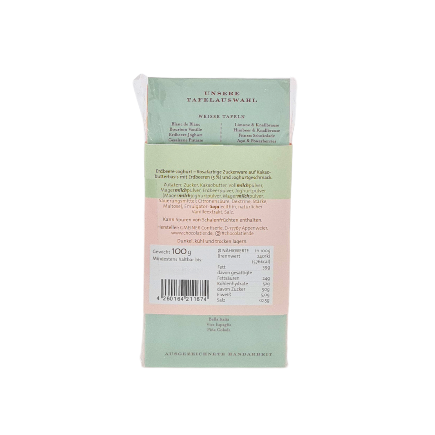 Weiße Schokolade "Erdbeere Joghurt" 2