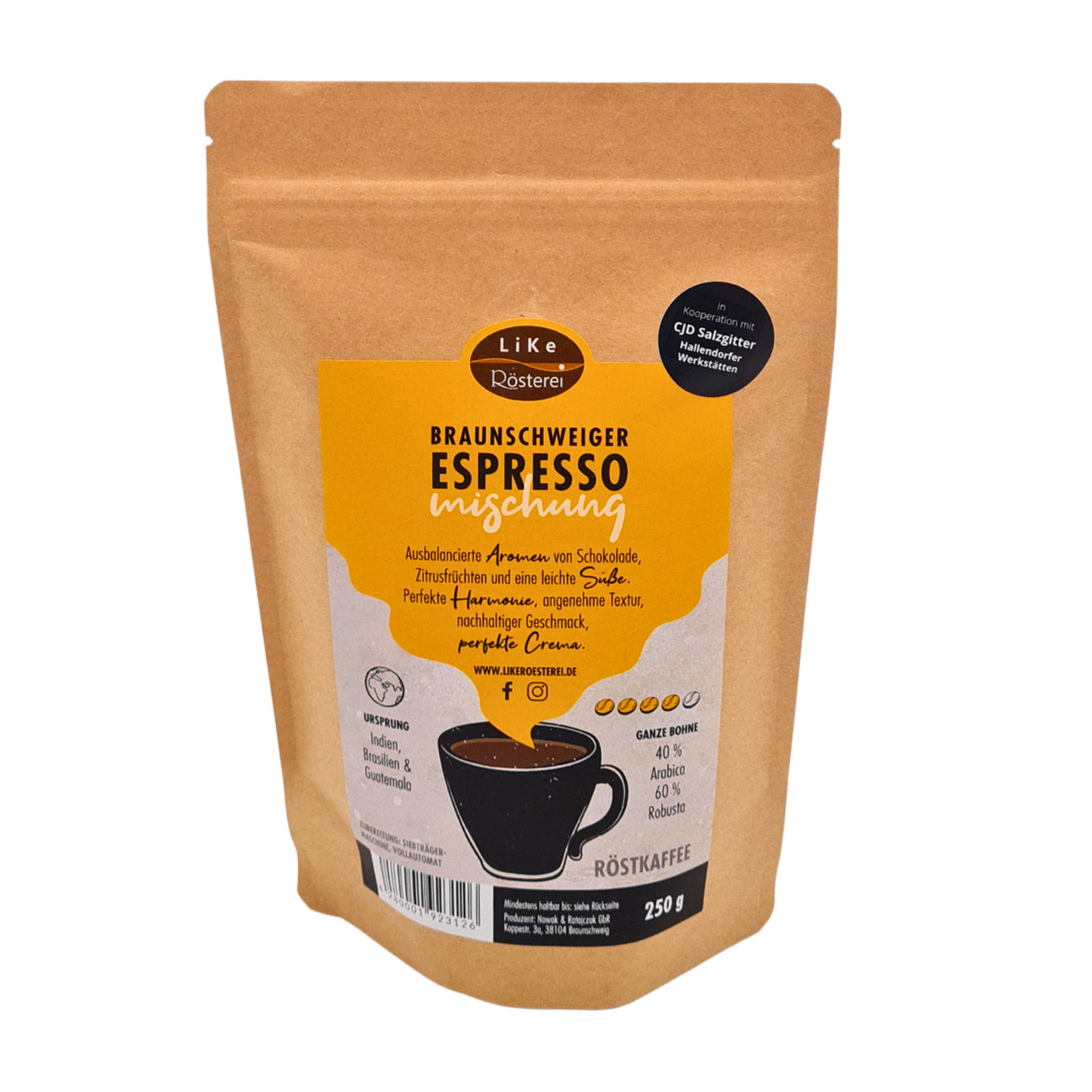 Kaffee - Braunschweiger Espressomischung 1