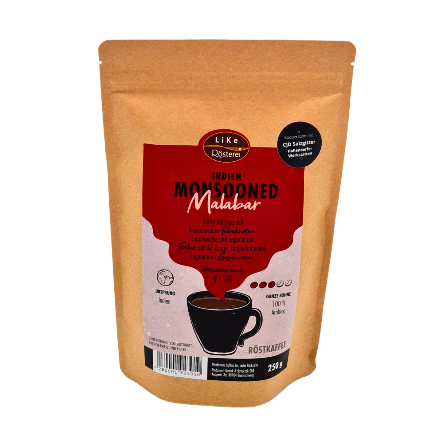 Kaffee - Monsooned Malabar aus Indien 1