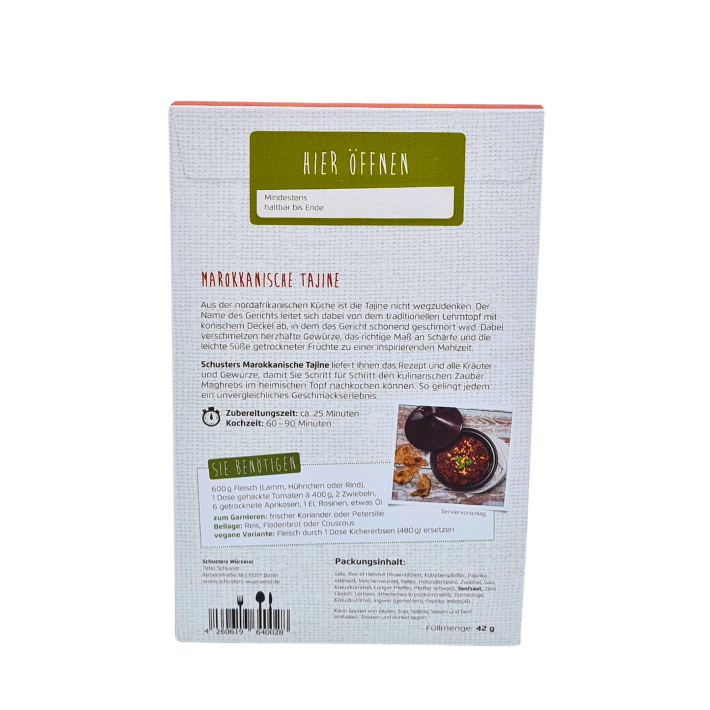 Gewürzmischung "Marokkanische Tajine" 2