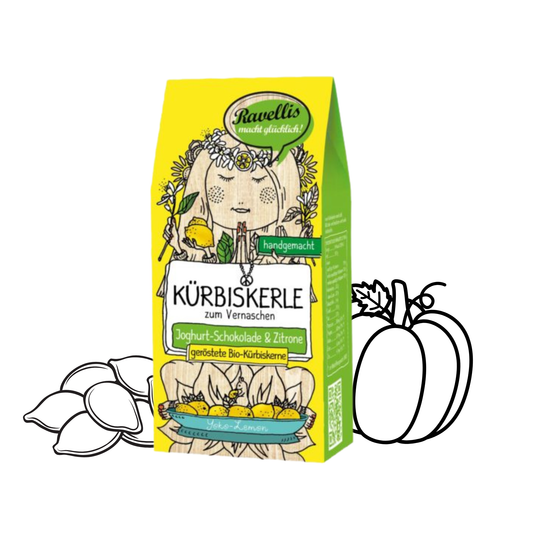 Kürbiskerle "Yoko Lemon" mit weißer Schokolade & Zitrone