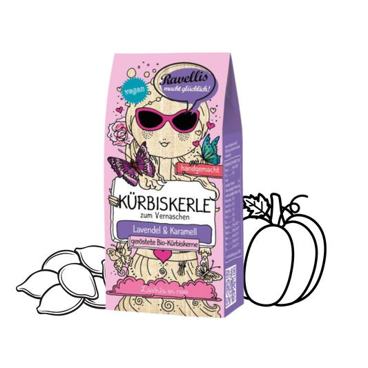 Kürbiskerle mit Lavendel & Karamell