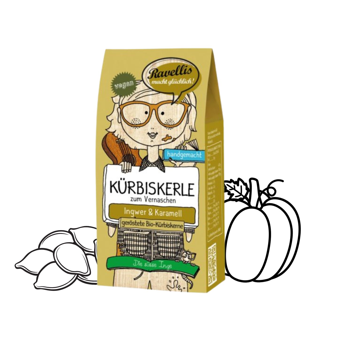 Kürbiskerle mit Ingwer & Karamell