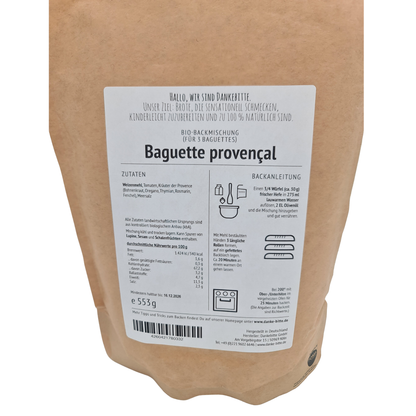 Backmischung "Baguette Provencal"