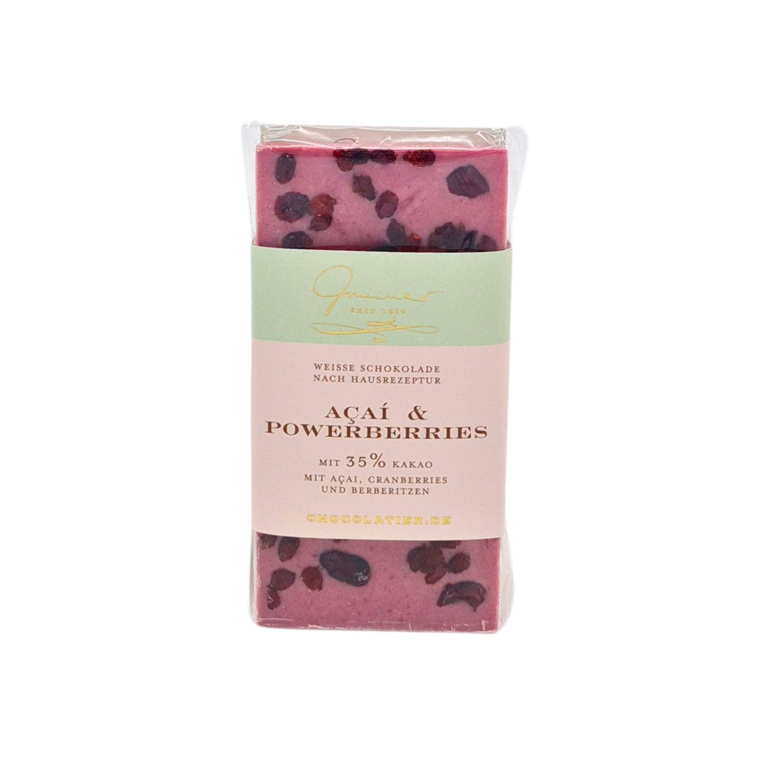 Weiße Schokolade "Acai & Powerberries" (35%) 1