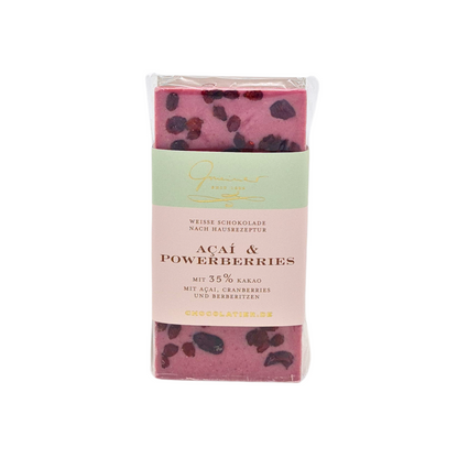 Weiße Schokolade "Acai & Powerberries" (35%) 1
