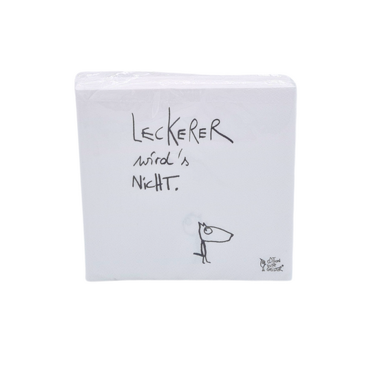 Servietten "Leckerer wird´s nicht" 1