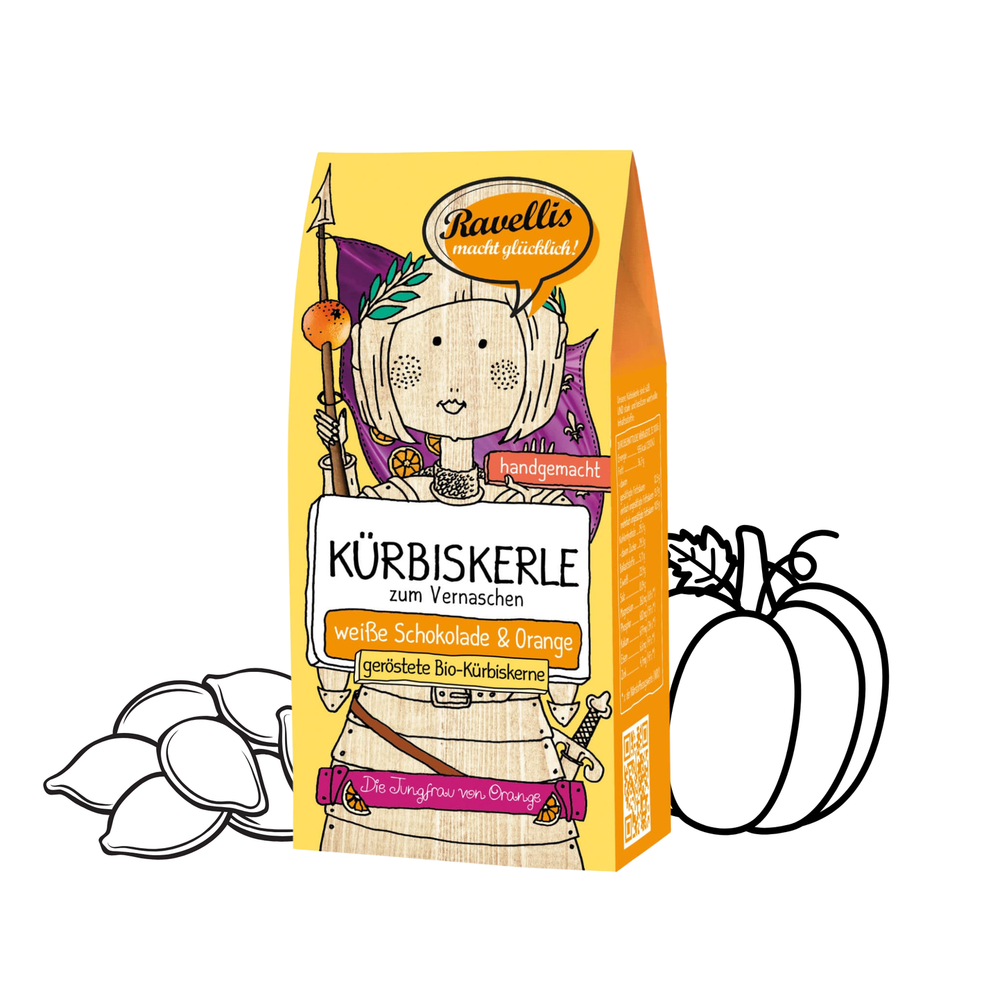 Kürbiskerle mit weißer Schokolade & Orange