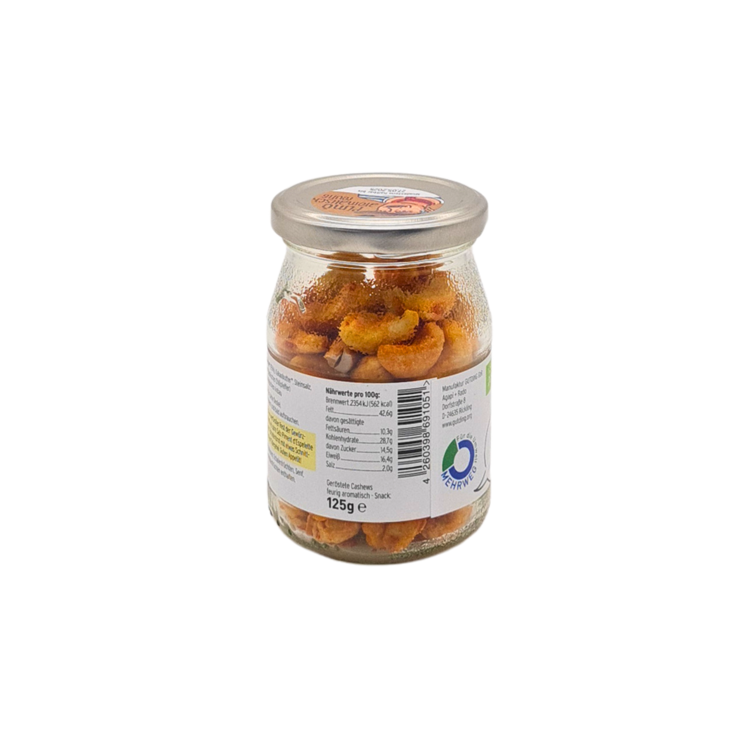 Bio-Cashews "Pimó feurig aromatisch" (geröstet) 5